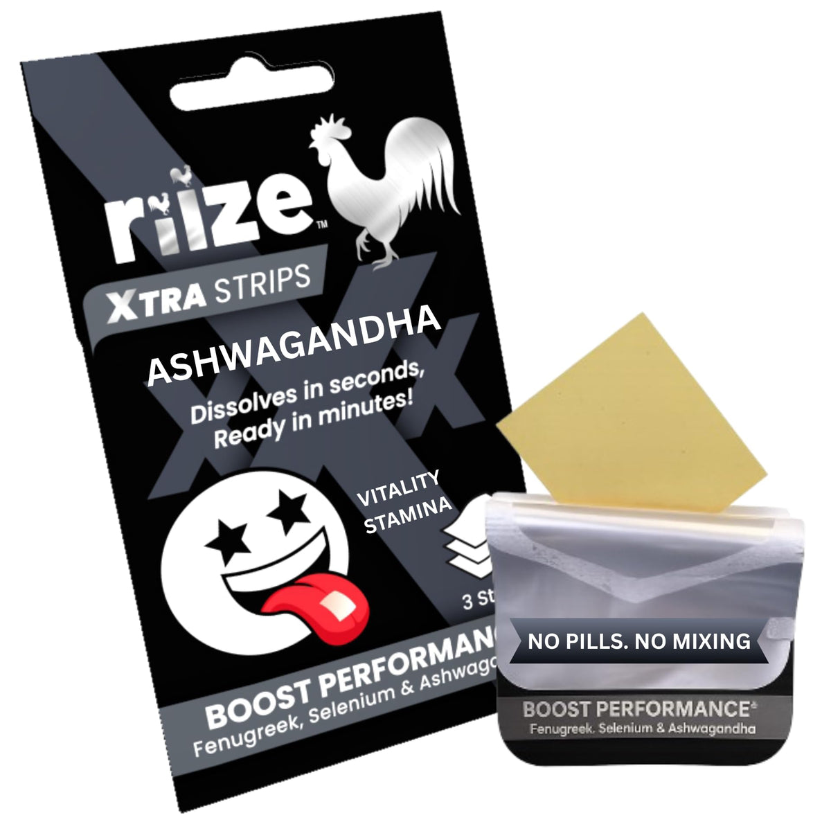 Riize Xtra Strips boîte avant avec trois strips