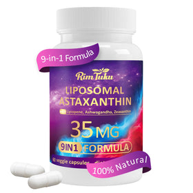 RimTuku Astaxanthine 9-en-1 35mg capsules front view