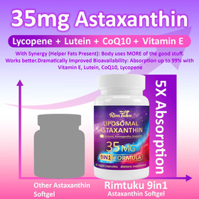 RimTuku Astaxanthine 9-en-1 packaging and label