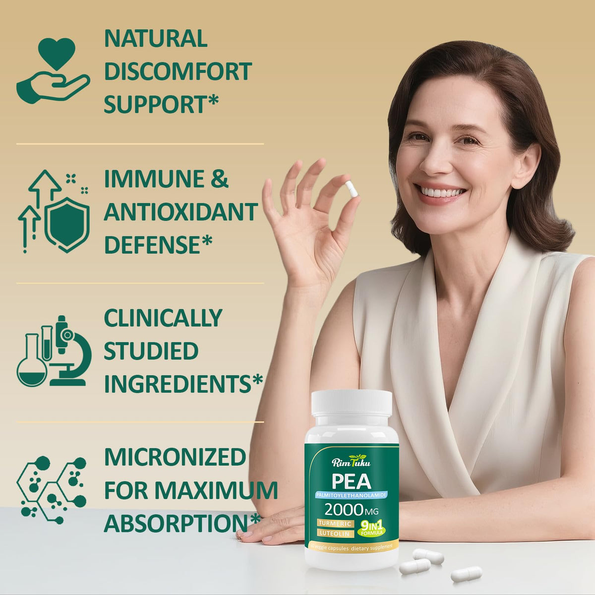 RimTuku Complément Alimentaire PEA 2000mg présentation