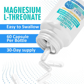 RimTuku Magnésium L-Thréonate 2000mg capsules dans une main