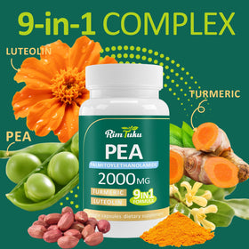 RimTuku PEA 2000MG supplement bottle side view