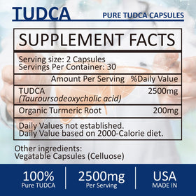 RimTuku TUDCA 2500mg capsules ouvertes