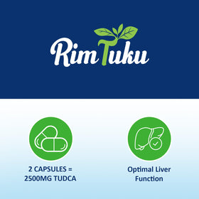 RimTuku TUDCA 2500mg sur une table en bois