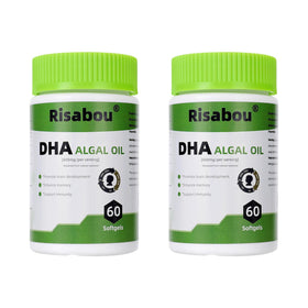 Risabou Huile d'Algue DHA 400 mg 120 gélules végétales, vue de l'avant