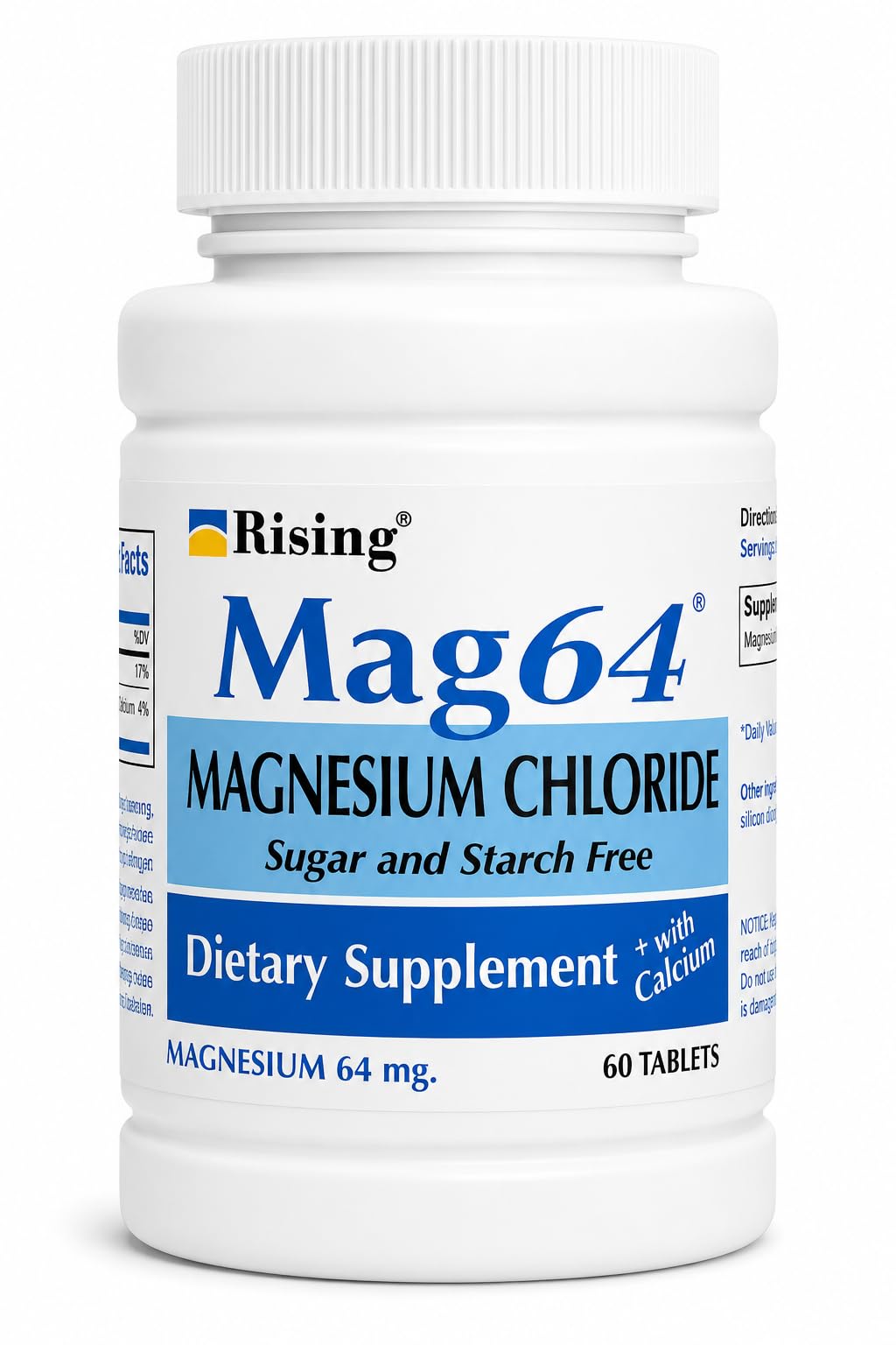Rising magnésium chlorure comprimés 60 unités avant