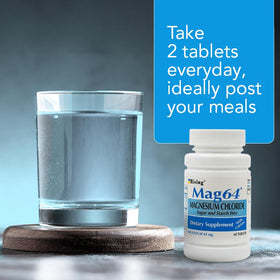 Rising magnésium chlorure comprimés 60 unités avec verre d'eau