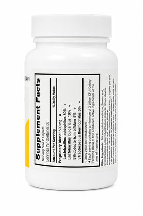 Rising Risa-Bid™ Probiotique 500mg - 100 Comprimés, vue arrière