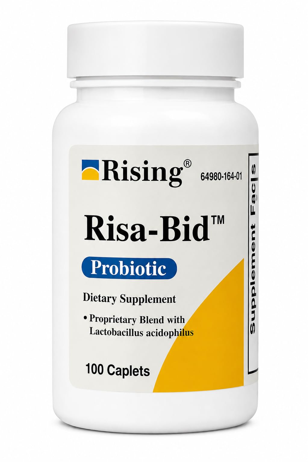 Rising Risa-Bid™ Probiotique 500mg - 100 Comprimés, vue de face