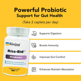 Rising Risa-Bid™ Probiotique 500mg - Dosage recommandé