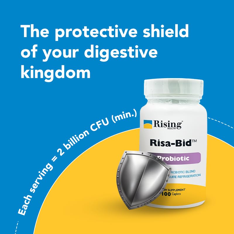Rising Risa-Bid™ Probiotique 500mg - Étiquette du produit