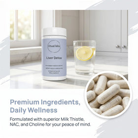 RITUAL LABS Complément Alimentaire Soutien Hépatique capsules sur fond blanc
