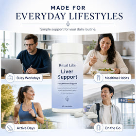Ritual Labs Happy complément alimentaire 60 capsules et un verre d'eau