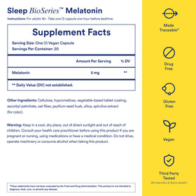 Ritual Mélatonine 5mg capsules au-dessus de la boîte