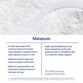 Ritual Mélatonine 5mg étiquette avec informations nutritionnelles