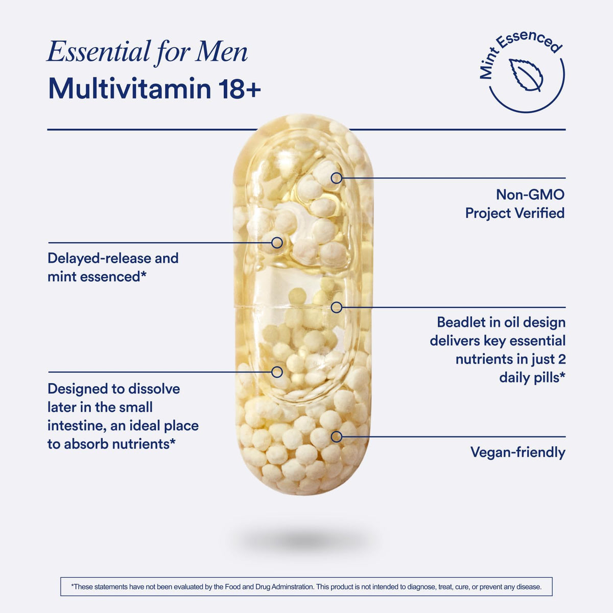 Ritual Multivitamine Essentielle pour Hommes 18+ - Flacon ouvert avec capsules