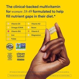 Ritual Multivitamines Essentielles pour Femmes 18+ flacon ouvert