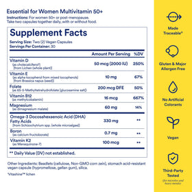 Ritual Multivitamines Femme 50+ capsules à dissolution retardée