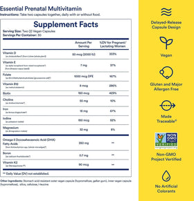 Ritual Multivitamines Prénatales Femmes sur une table en bois