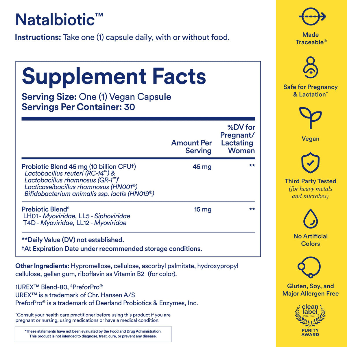 Ritual Natalbiotic Probiotique capsules ouvertes