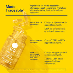 Ritual Omega 3 Vegan capsule ouverte avec contenu visible