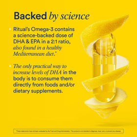 Ritual Omega 3 Vegan capsules avec fond naturel