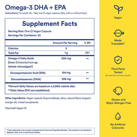Ritual Omega 3 Vegan illustration des ingrédients