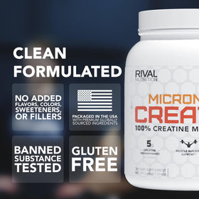 Rivalus Poudre de Créatine Micronisée 1352g emballage