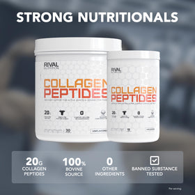 Rivalus Poudre de Peptides de Collagène 730g, mélange dans un smoothie