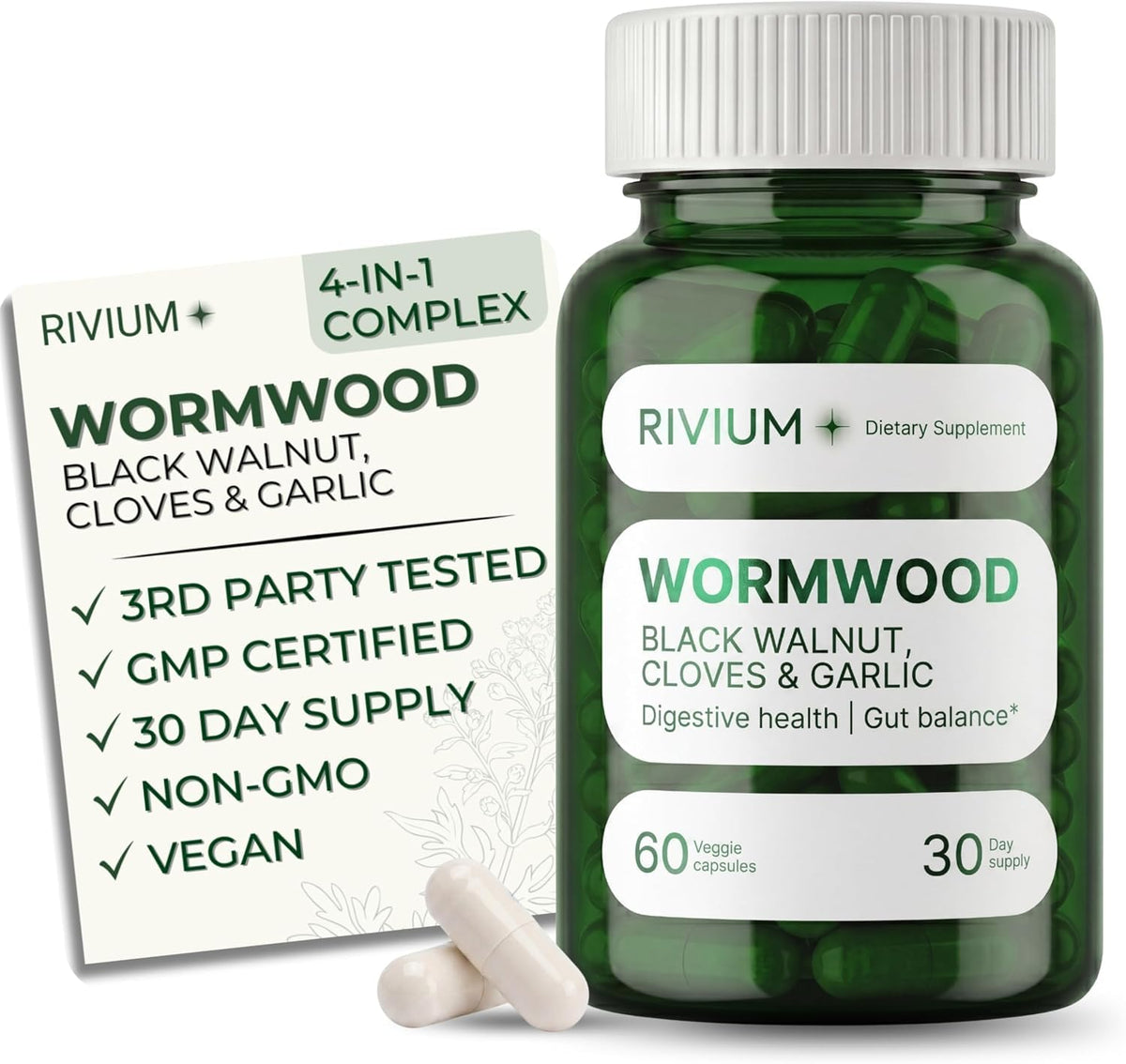 Rivium Complex d'Armoise 60 capsules végétales vue de face