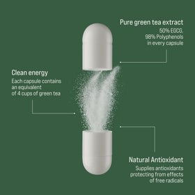 Rivium extrait de thé vert 500 mg capsules de côté