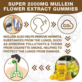 Riyuetian Mullein Gummies dans leur emballage
