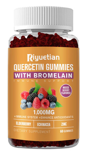 Riyuetian Quercétine gummies front view in packaging