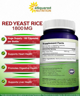 Riz Rouge aSquared Nutrition avec capsules sur une table