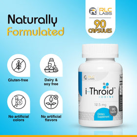 RLC Labs i-Throid 12,5 mg capsules dans un verre