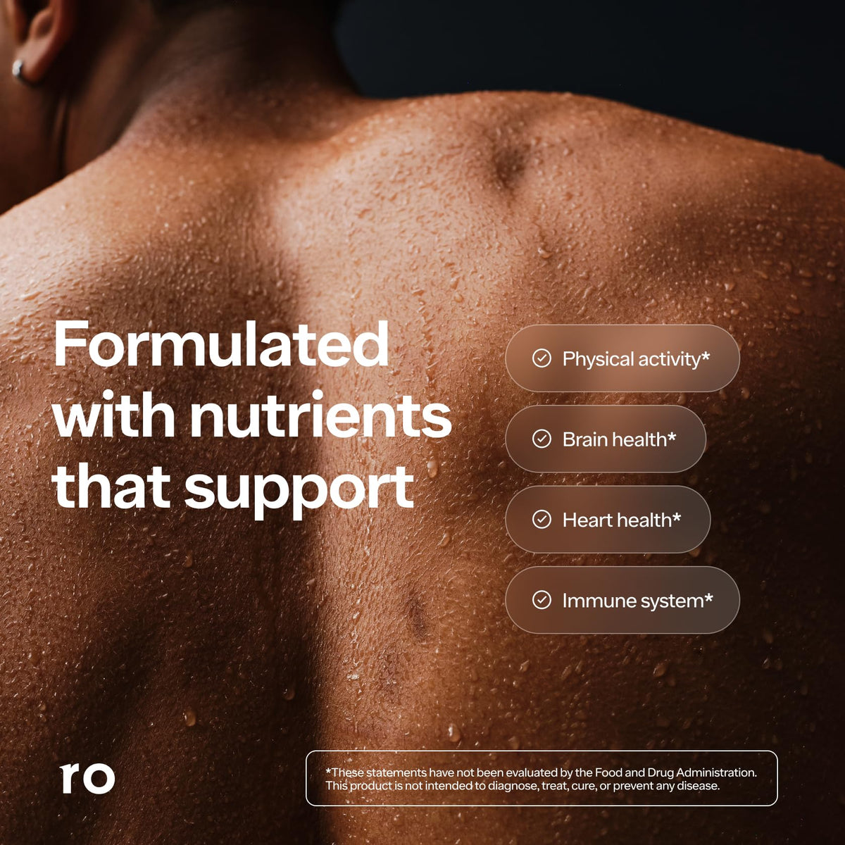 Ro Multivitamines Quotidiennes pour Hommes, arrière de la boîte