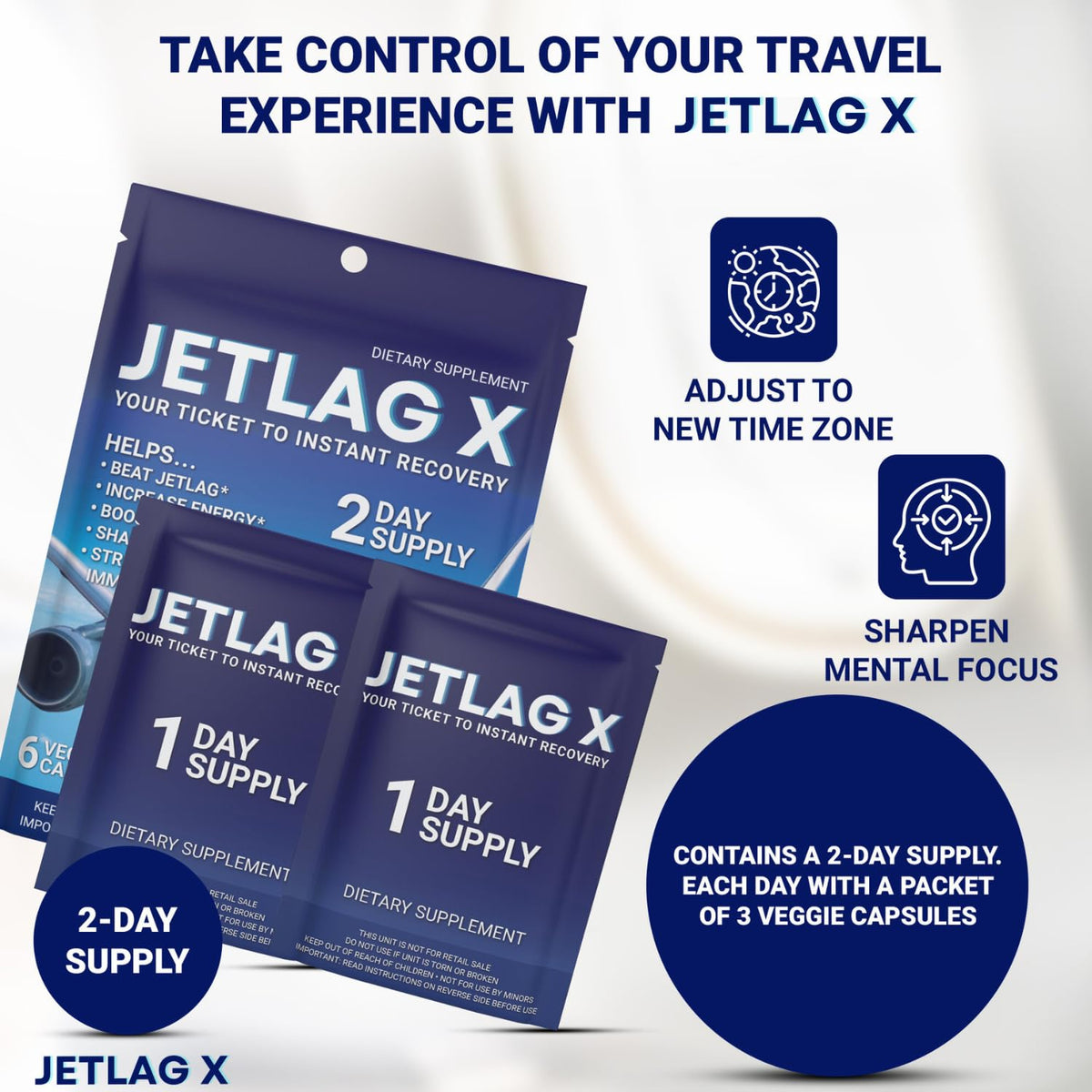 ROCK SOLID JetLagX capsules végétales en gros plan
