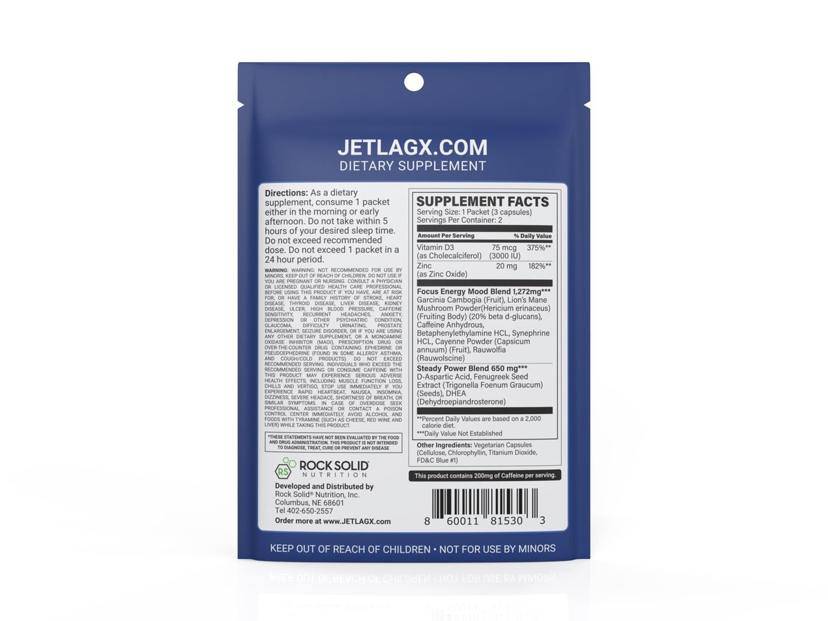ROCK SOLID JetLagX sur un fond neutre