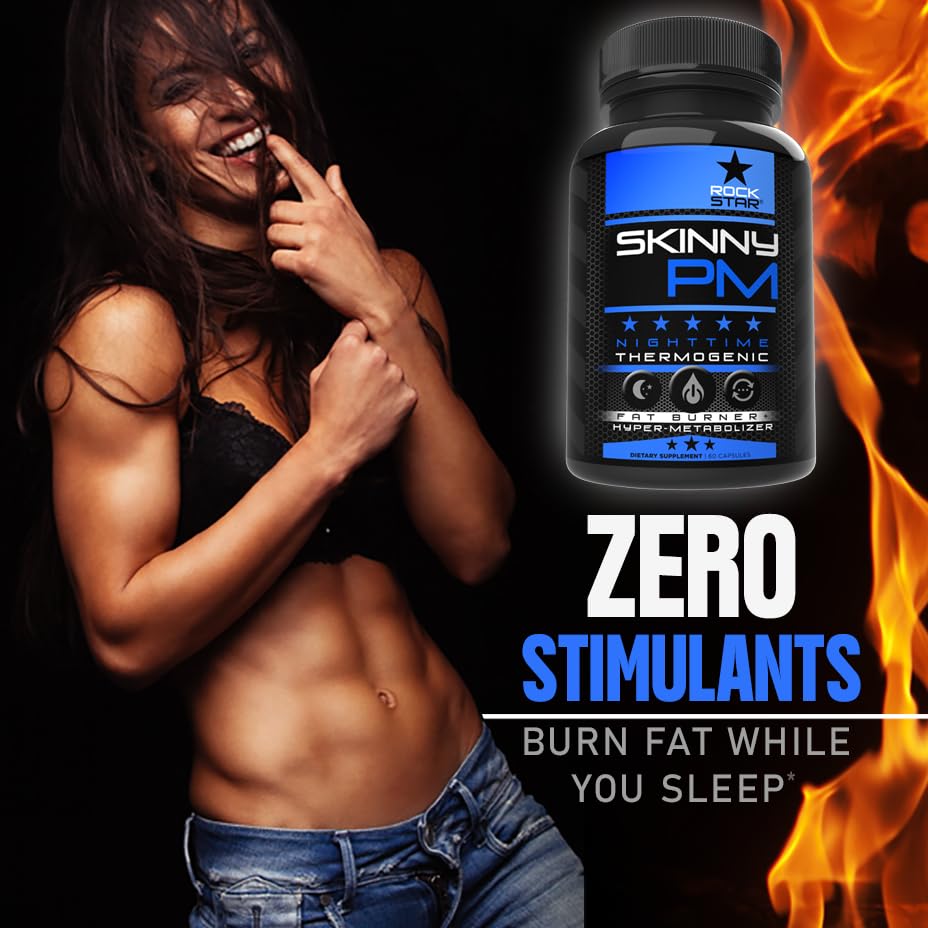Rockstar Skinny PM capsules en gros plan