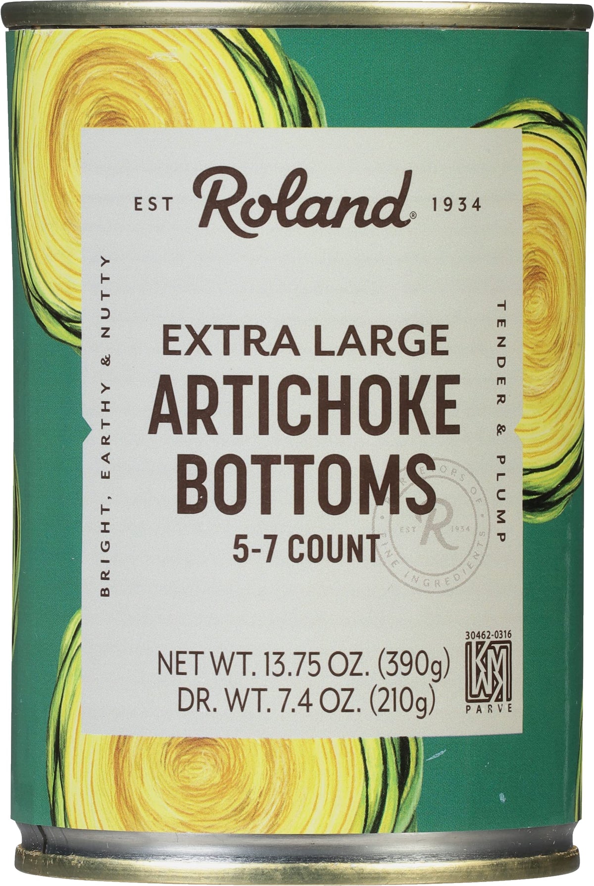 Roland Foods Artichauts Cœurs Extra Gros 481g, vue avant