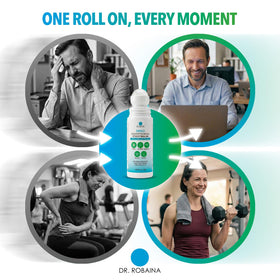 Roll-On DMSO Dr. Robaina 3 oz avec ingrédients botaniques
