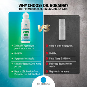 Roll-On DMSO Dr. Robaina 3 oz sur un bureau
