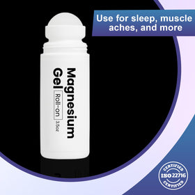 Roll-On Magnésium 3oz en utilisation sur la peau