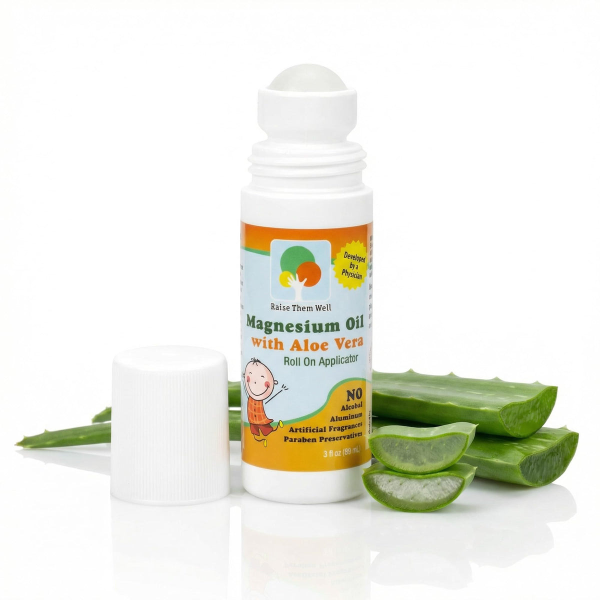 Roll-On Magnésium Enfants Raise Them Well 89 ml vue de face