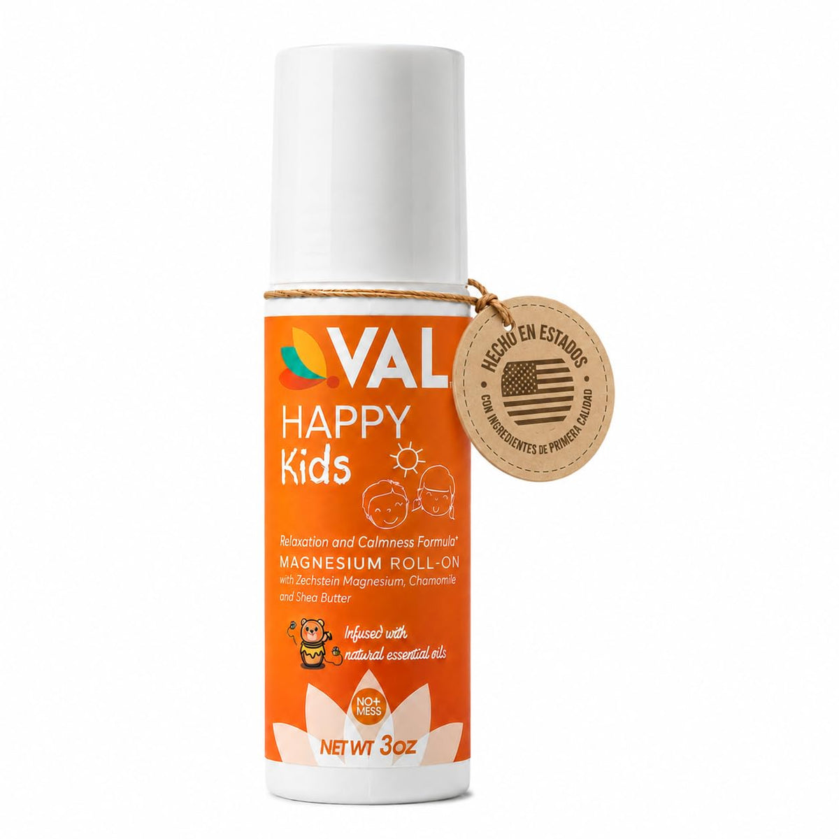 Roll-On Magnésium VAL pour Enfants 89ml vue de face