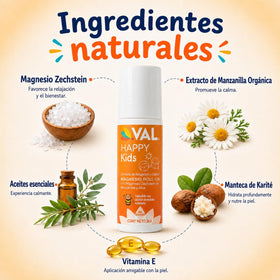 Roll-On Magnésium VAL pour Enfants avec textures visibles