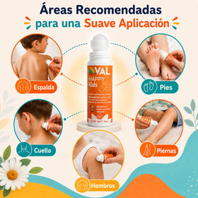 Roll-On Magnésium VAL pour Enfants en utilisation