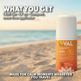 Roll-On Magnésium Voyage Enfants VAL avec fond neutre