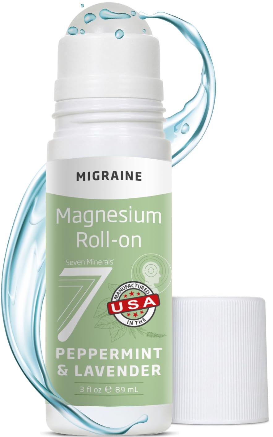 Roll-On Migraine Seven Minerals vue de face avec étiquette