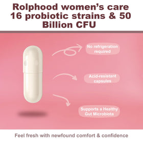 Rolphood Probiotique Vaginal capsules en main pour comparaison